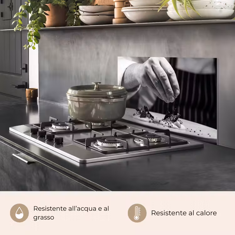 Paraschizzi cucina - Chef - guarnizione - piatto — 2