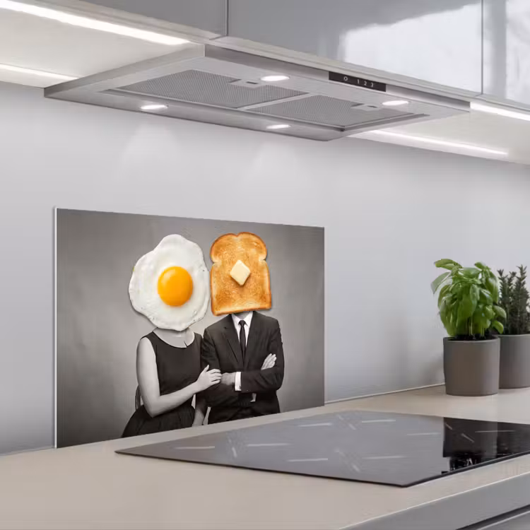 Paraschizzi cucina - Colazione - Coppia - Uovo - Pane — 1