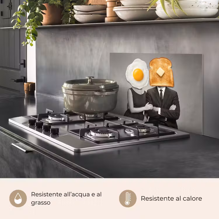 Paraschizzi cucina - Colazione - Coppia - Uovo - Pane — 2