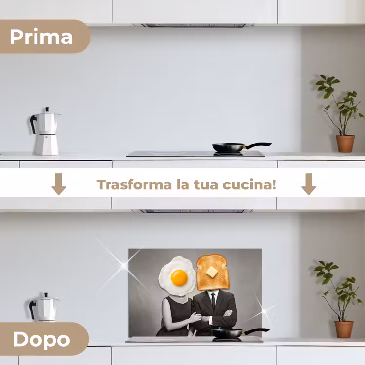Paraschizzi cucina - Colazione - Coppia - Uovo - Pane — 7