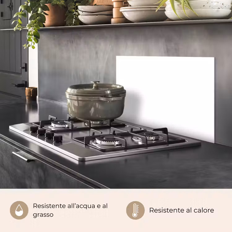 Paraschizzi cucina - Bianco - Colori - Neutro — 2