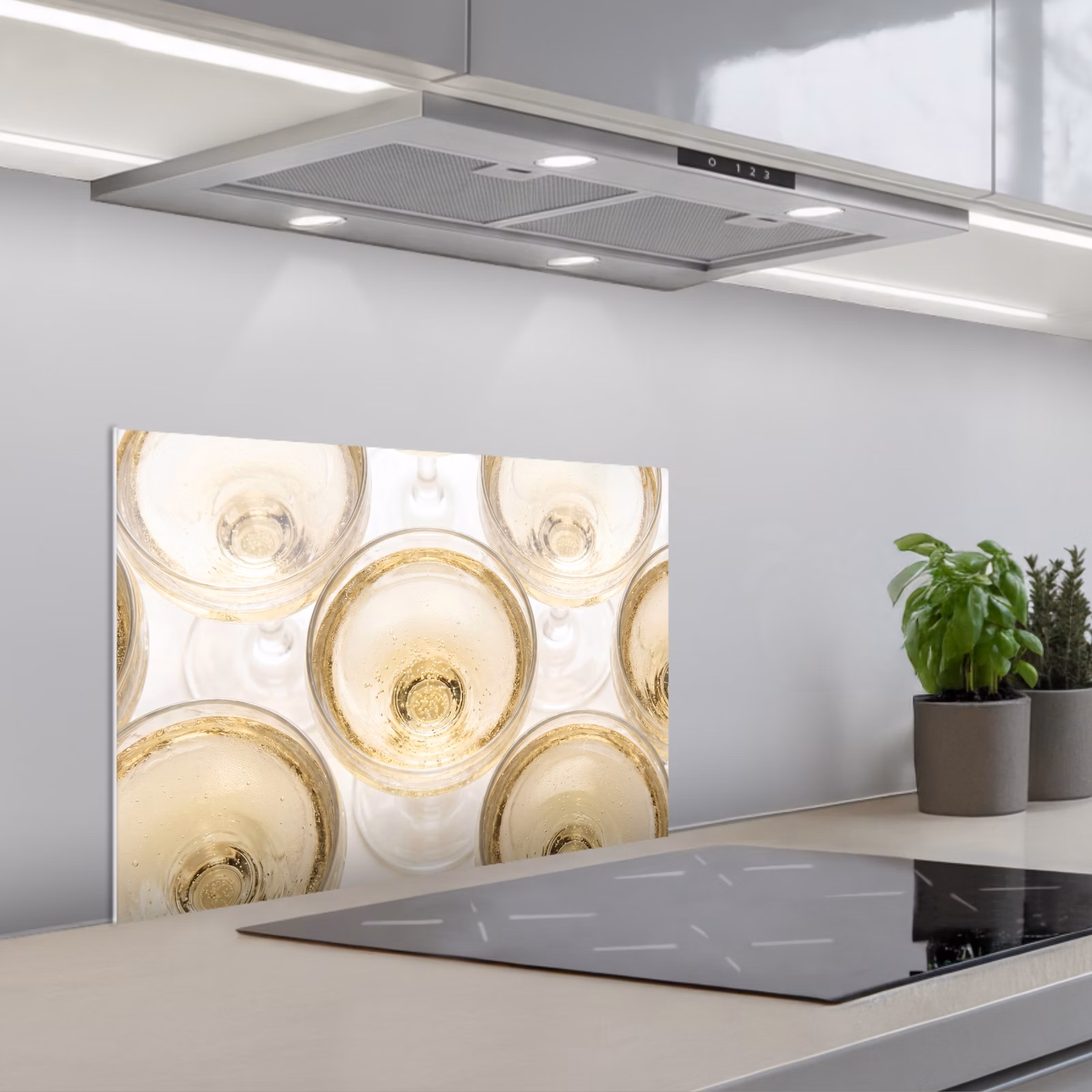 Paraschizzi cucina - Bevande - Bicchieri - Festa - Oro — 1