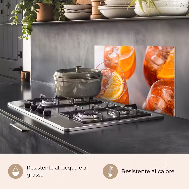 Paraschizzi cucina - Bevanda - Arancia - Gelato - Estate - Arancione — 2
