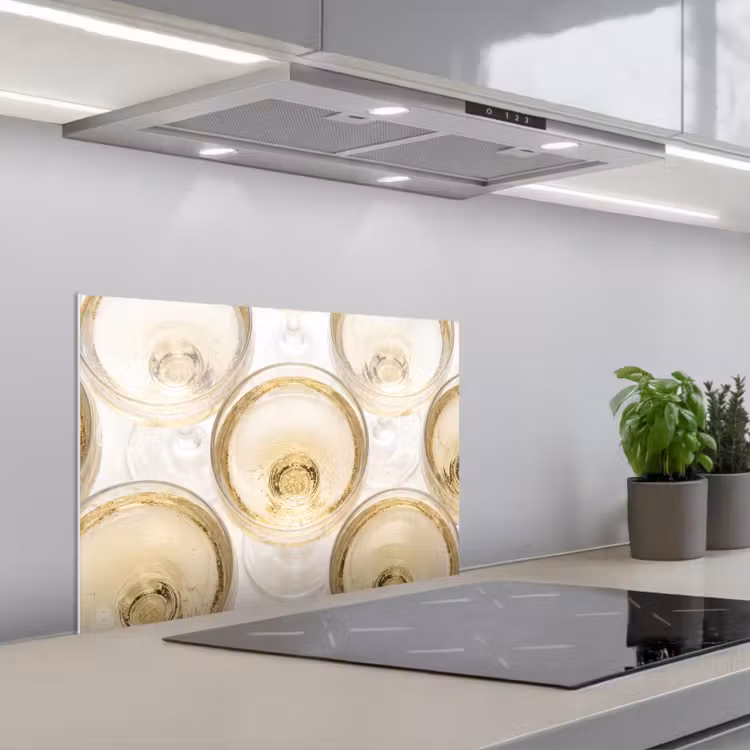 Paraschizzi cucina - Bevande - Bicchieri - Festa - Oro — 1