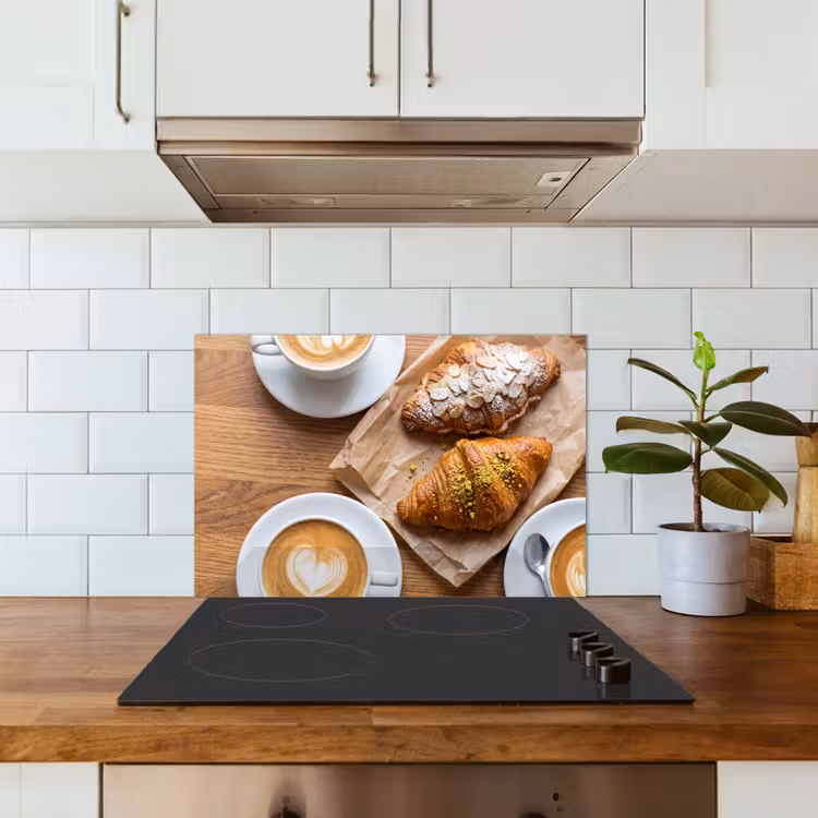 Paraschizzi cucina - Cibo - Croissant - Caffè - Colazione - Moderno — 3