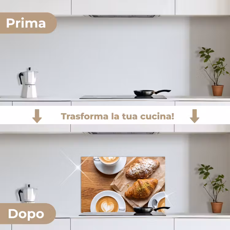 Paraschizzi cucina - Cibo - Croissant - Caffè - Colazione - Moderno — 7
