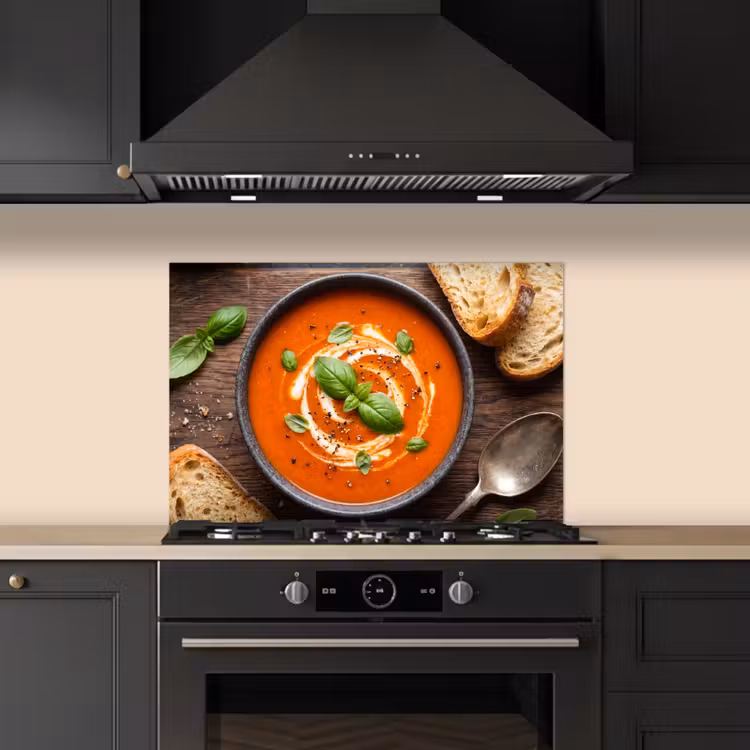 Paraschizzi cucina - Cibo - Zuppa - Basilico - Rustico - Rosso — 5