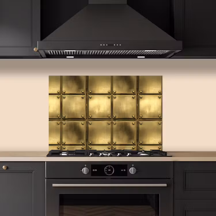 Paraschizzi cucina - Dischi - Stile industriale - Grintoso - Oro — 5