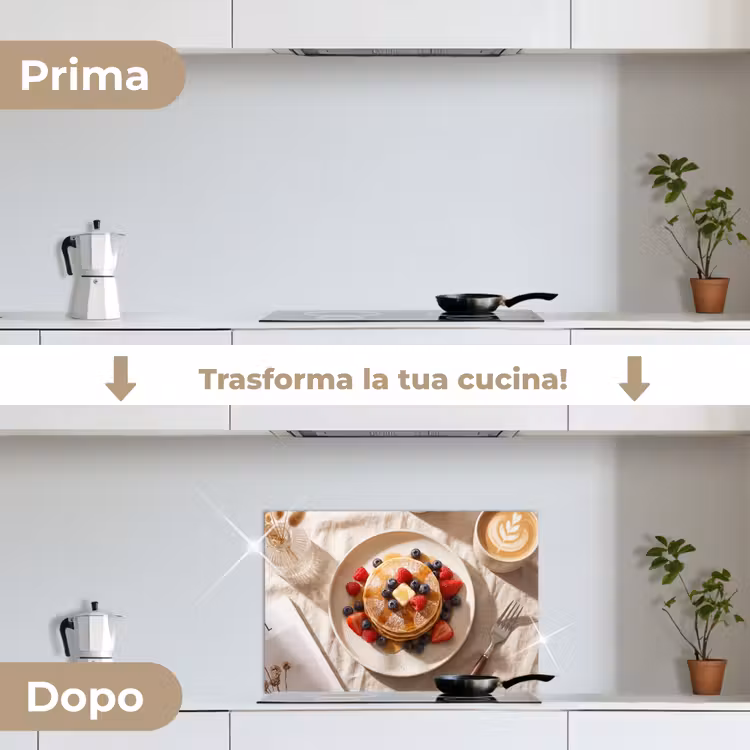 Paraschizzi cucina - Frittelle - Frutti di bosco - Colazione - Moderno - Beige — 7