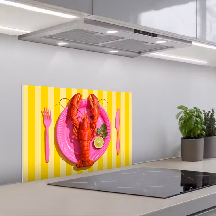 Paraschizzi cucina - Cibo - Rosa - Giallo - Moderno - Culinario — 1
