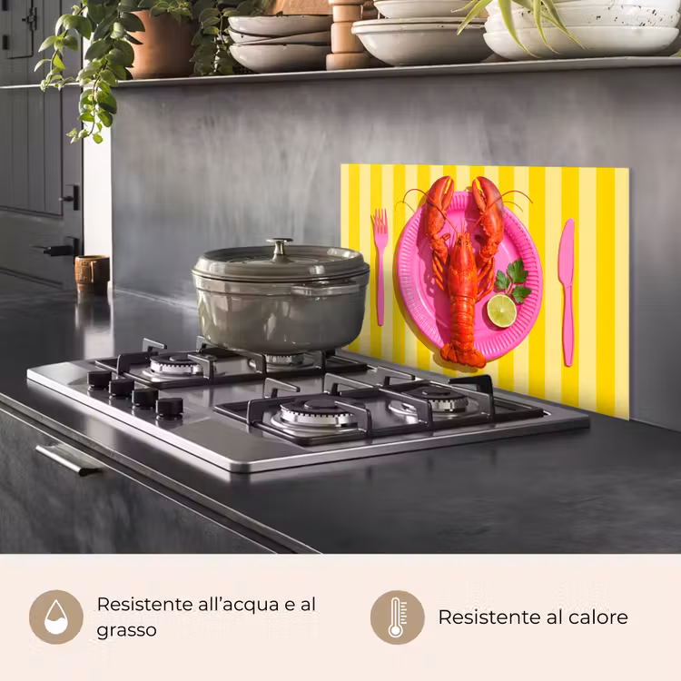 Paraschizzi cucina - Cibo - Rosa - Giallo - Moderno - Culinario — 2