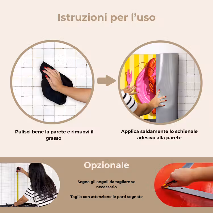 Paraschizzi cucina - Cibo - Rosa - Giallo - Moderno - Culinario — 6
