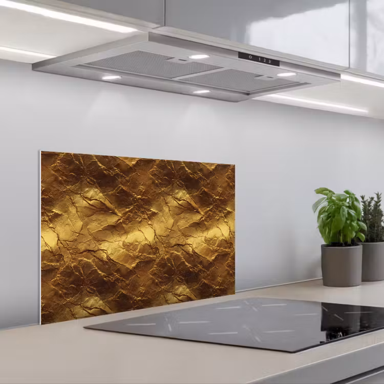 Paraschizzi cucina - Foglia d'oro - Texture  - Oro — 1
