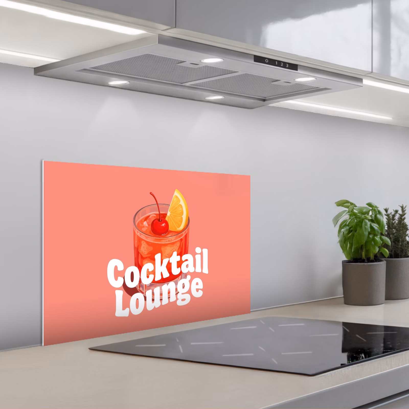 Paraschizzi cucina - Cocktail Lounge - Bicchiere - Corallo — 1