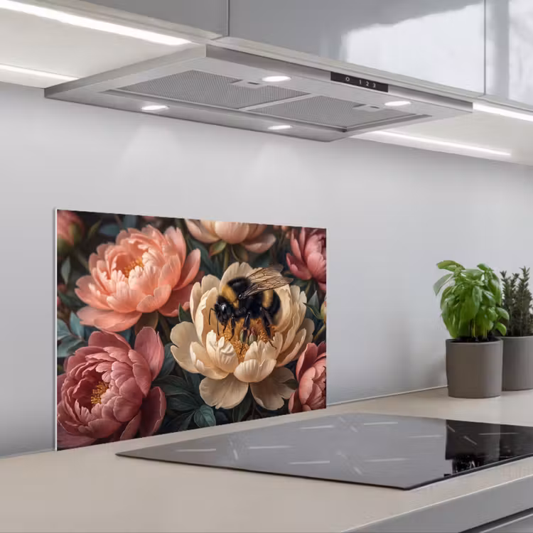 Paraschizzi cucina - Fiori - Insetti - Natura - Rosa — 1