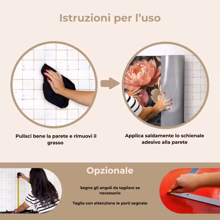 Paraschizzi cucina - Fiori - Insetti - Natura - Rosa — 6