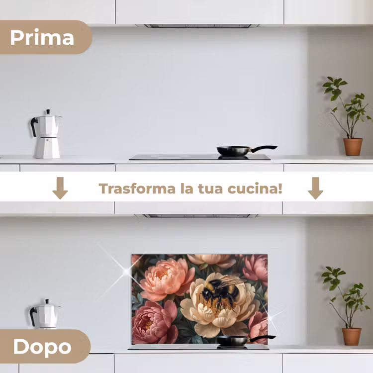 Paraschizzi cucina - Fiori - Insetti - Natura - Rosa — 7