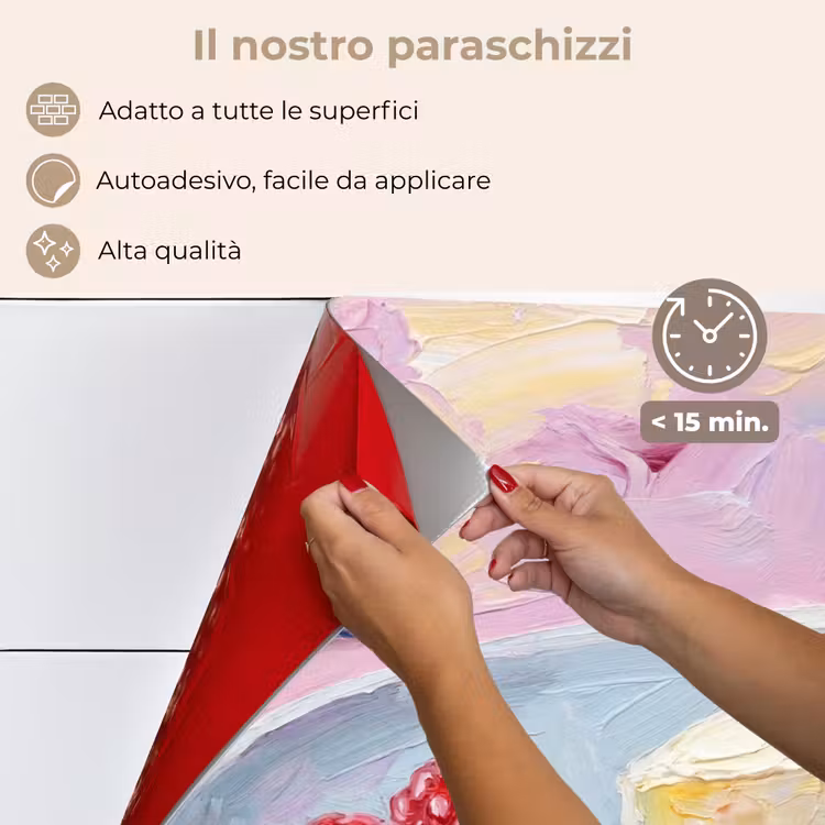 Paraschizzi cucina - Cibo - Cheesecake - Frutti di bosco - Astratto - Rosa — 4
