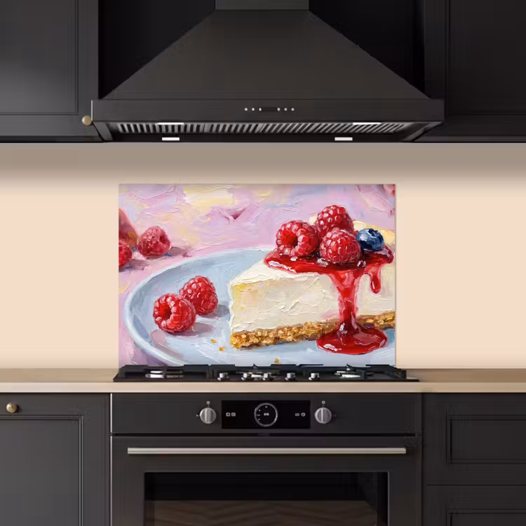 Paraschizzi cucina - Cibo - Cheesecake - Frutti di bosco - Astratto - Rosa — 5