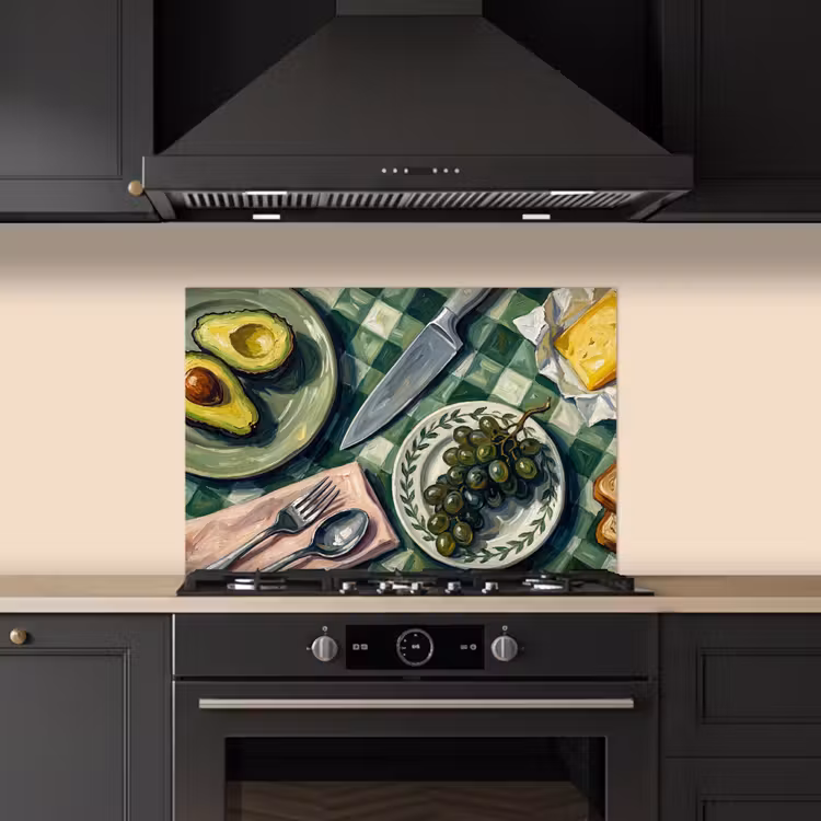 Paraschizzi cucina - Cibo - Colazione - Tavola - Moderno - Verde — 5