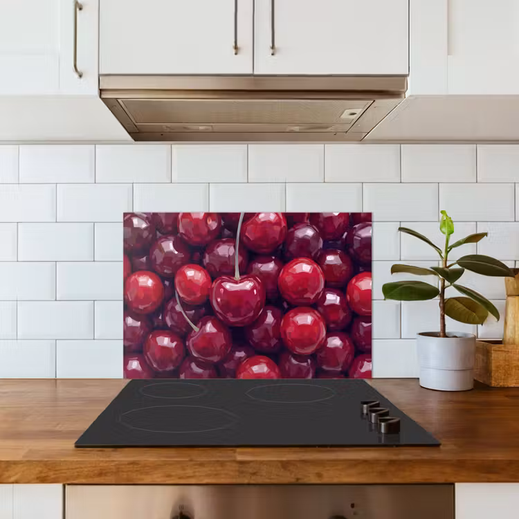 Paraschizzi cucina - Frutta - Ciliegie - Cibo - Moderno - Rosso — 3