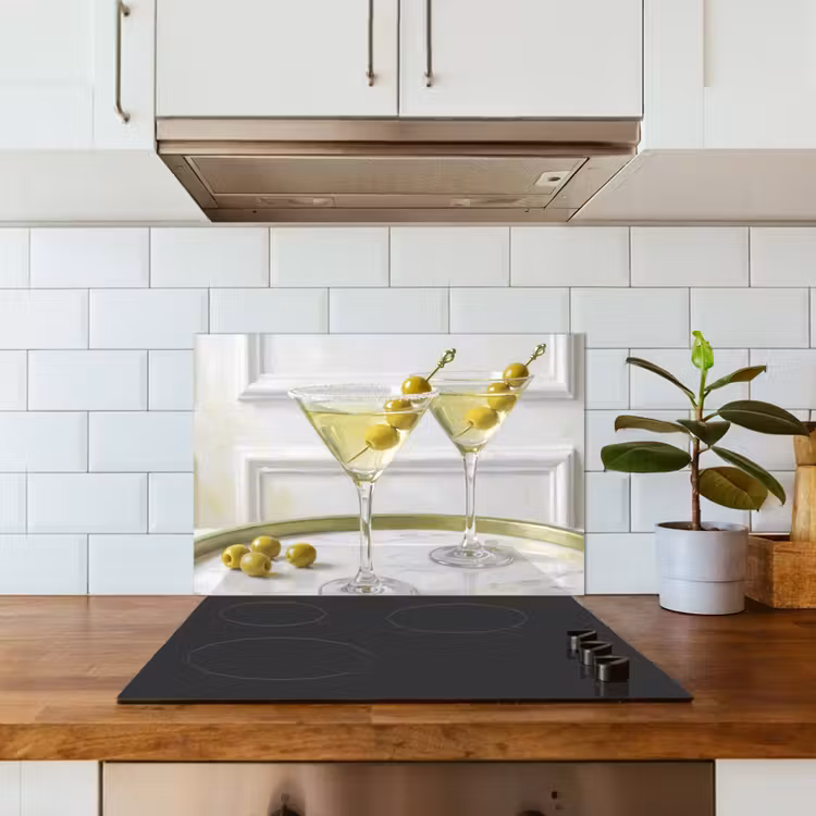 Paraschizzi cucina - Bevande - Martini - Olive - Moderno - Bianco — 3