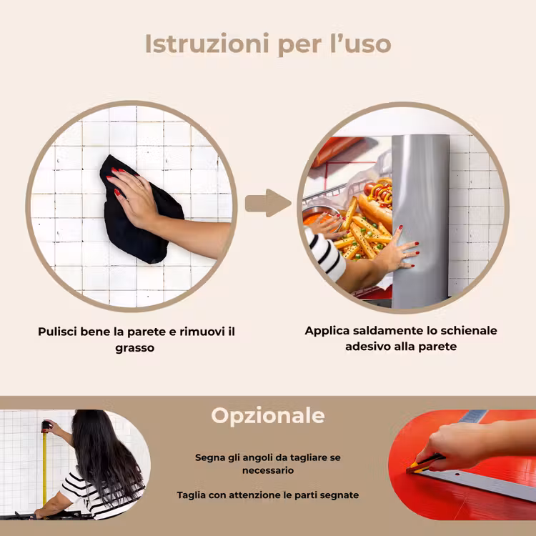 Paraschizzi cucina - Cibo - Hot dog - Fast food - Moderno - Rosso — 6