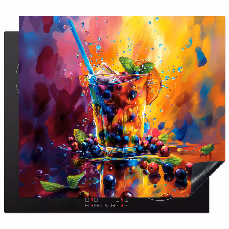 Protezione piano induzione - Esplosione di frutta e colore — 1