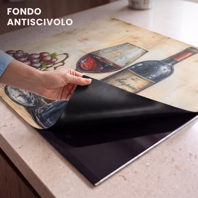 Protezione piano induzione - Natura morta con vino e uva — 6