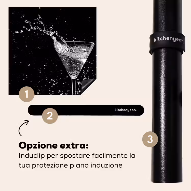Protezione piano induzione - Martini Monocromatico Splashing — 8