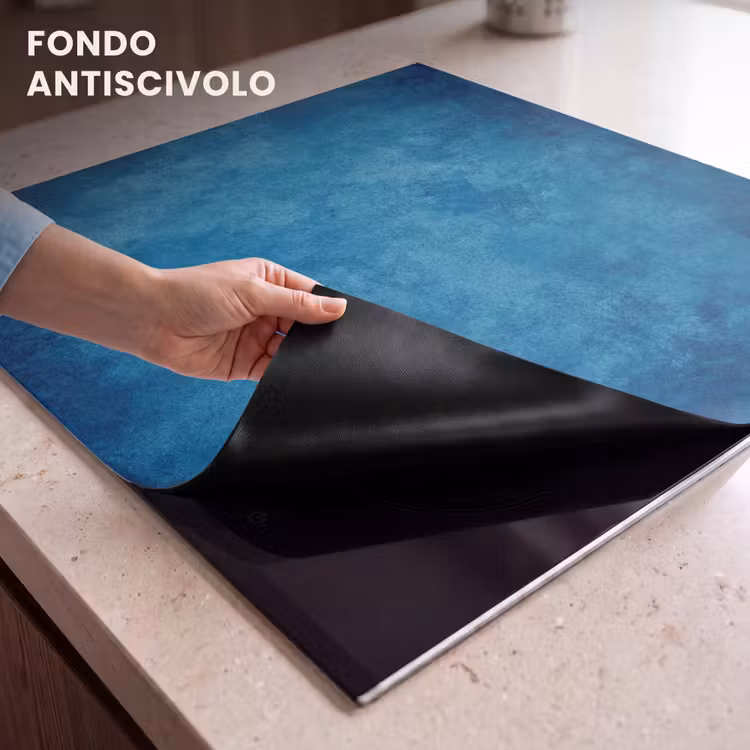Protezione piano induzione - Mistica del cemento blu — 6