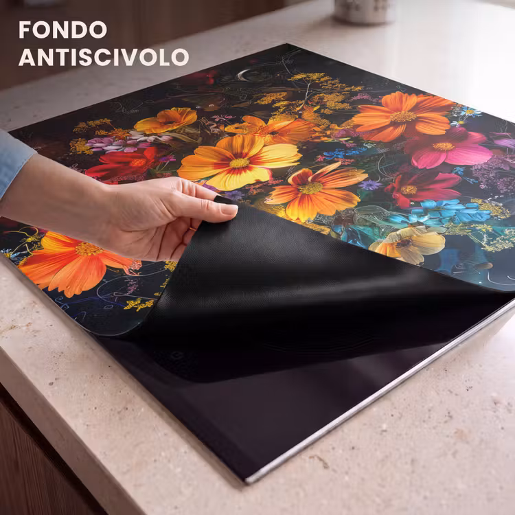 Protezione piano induzione - Bellezza floreale notturna — 6