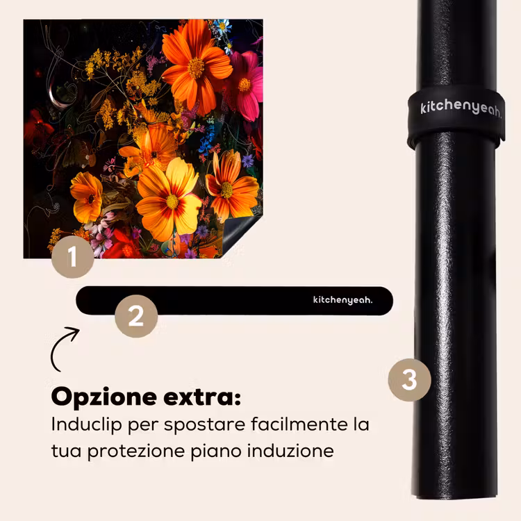 Protezione piano induzione - Bellezza floreale notturna — 8