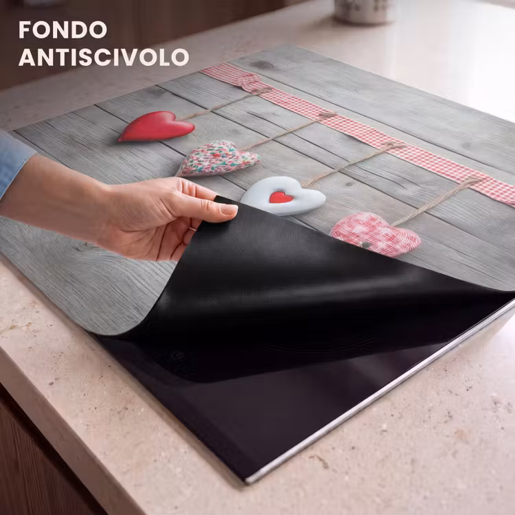 Protezione piano induzione - Canzone d'amore su legno — 6
