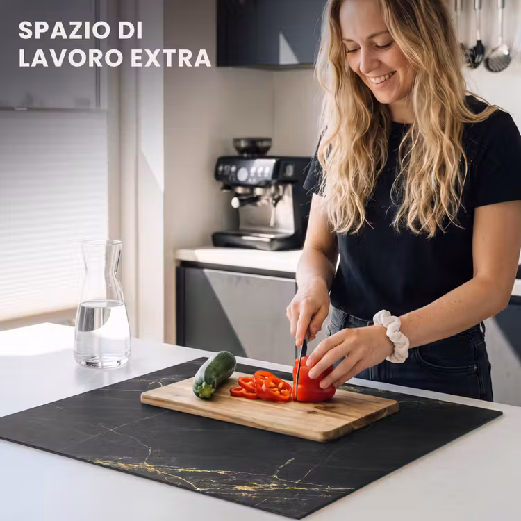 Protezione piano induzione - Fulmine d'oro in ebano — 5