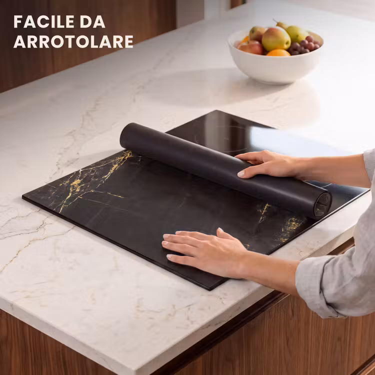 Protezione piano induzione - Fulmine d'oro in ebano — 7