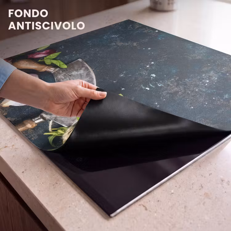 Protezione piano induzione - Coltello da chef e ingredienti freschi — 6