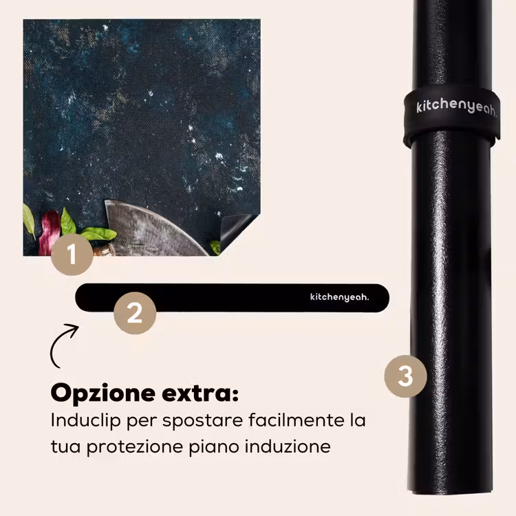 Protezione piano induzione - Coltello da chef e ingredienti freschi — 8