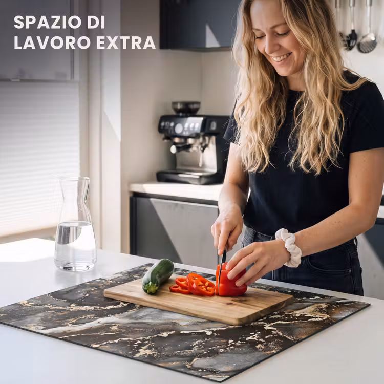 Protezione piano induzione - Lusso terroso in marmo — 5