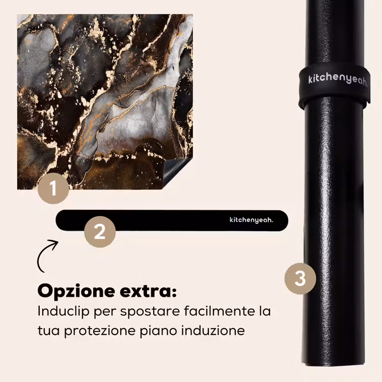 Protezione piano induzione - Lusso terroso in marmo — 8