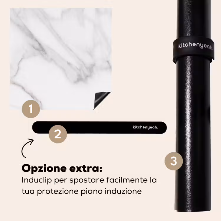Protezione piano induzione - Marmo bianco Zen — 8