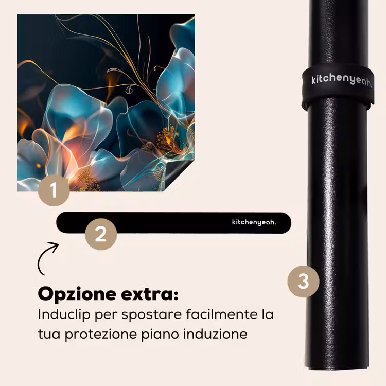Protezione piano induzione - Flora luminosa nella notte — 8