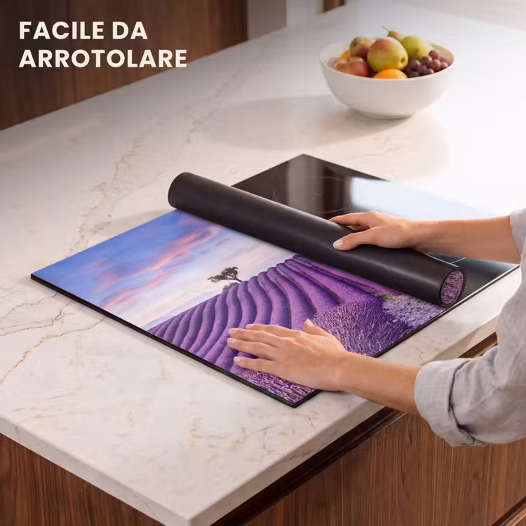 Protezione piano induzione - Linee di lavanda giocano al crepuscolo — 7