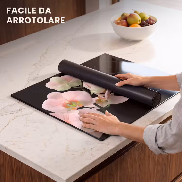 Protezione piano induzione - Rosa tenue Orchidea Whisper — 7