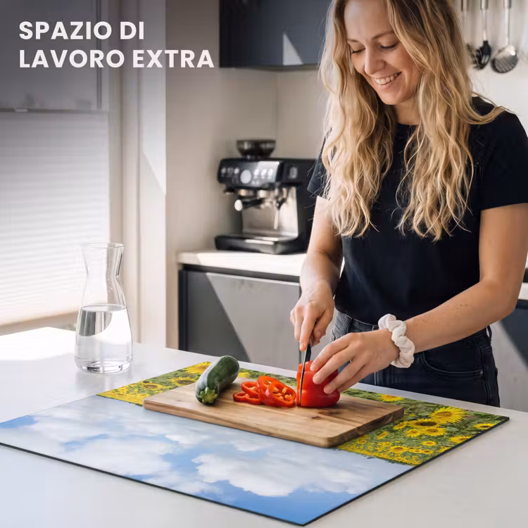 Protezione piano induzione - Orizzonte di girasoli — 5