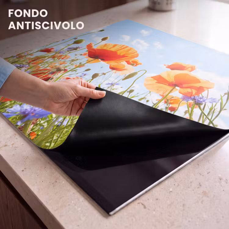 Protezione piano induzione - Danza estiva di papaveri e fiordalisi — 6