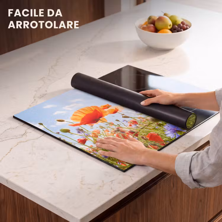Protezione piano induzione - Danza estiva di papaveri e fiordalisi — 7