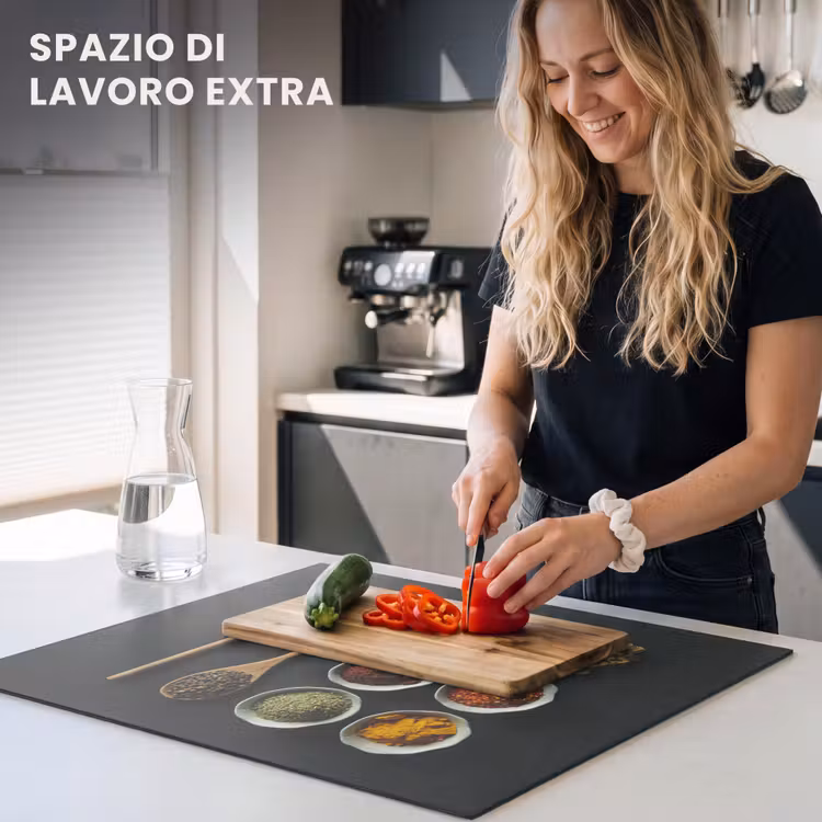 Protezione piano induzione - Mosaico di erbe — 5