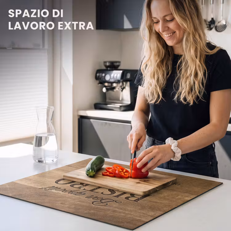 Protezione piano induzione - citazione del legno — 5