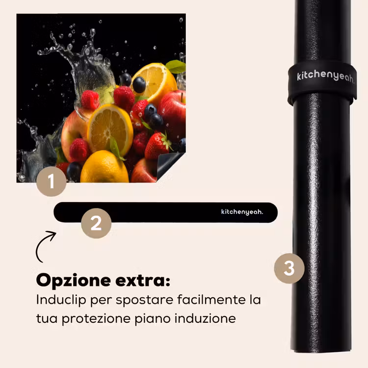 Protezione piano induzione - Frutta - Mela - Arancia - Frutti rossi - Acqua — 8